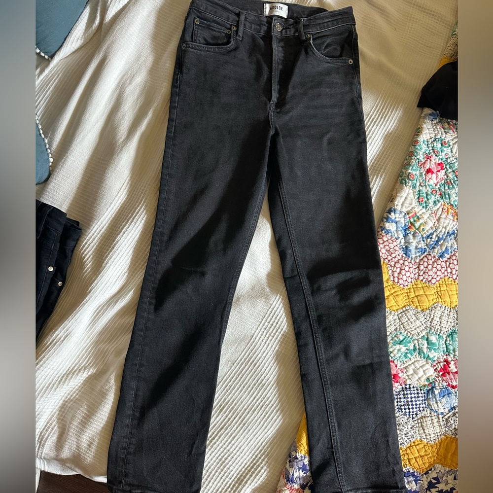Agolde Riley High Rise Cropped Jean